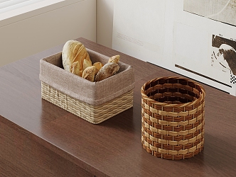 Modern Woven Storage Box Storage Box 3d model