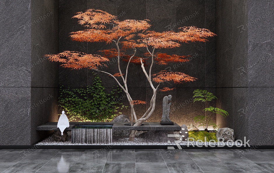 New Chinese style landscape sketch interior landscape model