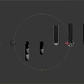 Assorted Pipes and Fittings Collection Featuring Curved and Straight Tube Shapes
