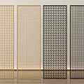 Modern Decorative Room Dividers With Perforated Lattice Patterns And Various Colors