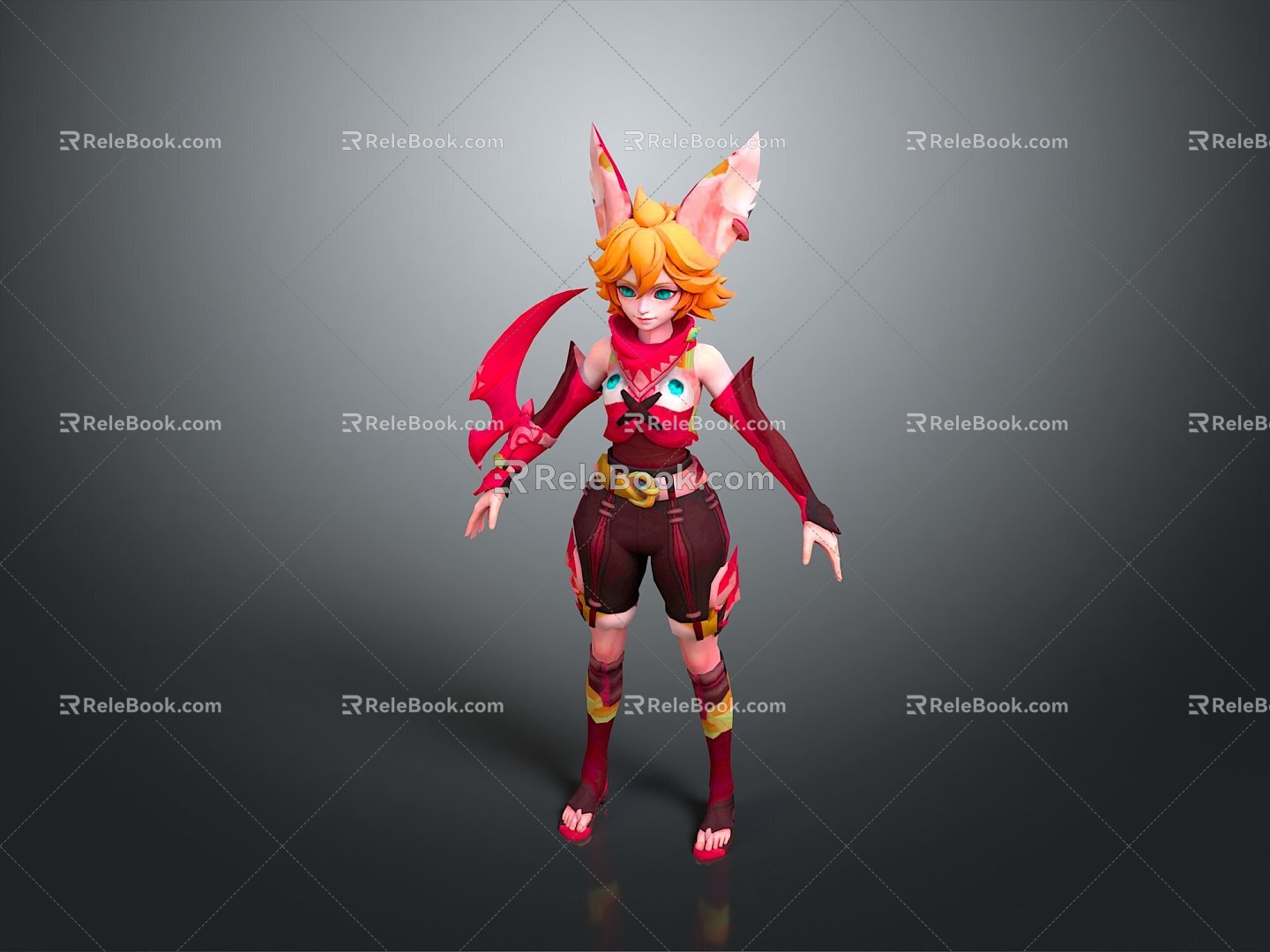 Fox Cartoon Fox Small Fox Cartoon Characters Cartoon Animals Cartoon Small Animals Game Characters 3d model