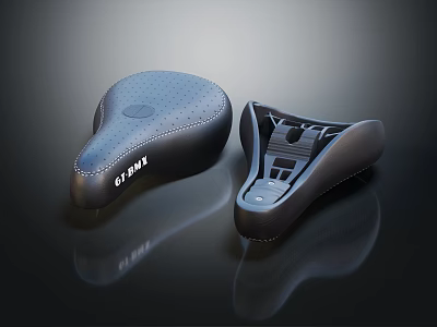 Giant Bicycle Saddle Complete Unit And Internal Structure With Breathable Design 3d model