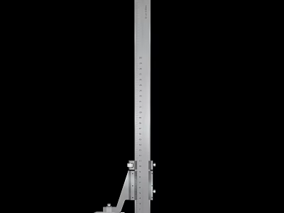 Silver Metal Adjustable Hardware Bracket Tool with Holes for Durable Industrial Applications 3d model