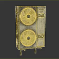 Industrial Electric Cooling Appliance With Dual Fans Vertical Metal Casing Design