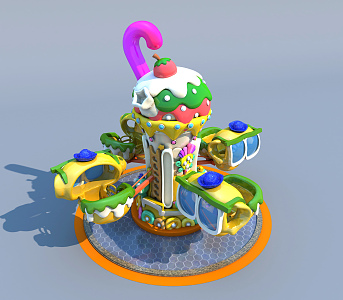 Children's entertainment amusement equipment 3d model