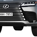 Lexus Silver SUV Exterior With Modern Design Front Rear And Top Views