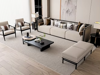 Sofa coffee table 3d model