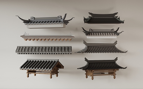 Chinese eaves 3d model