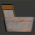 Rustic Metal Washbasin Featuring Vintage Washboard with Distressed Finish and Classic Design