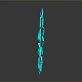 Turquoise Lighting Combination With Lotus Shaped Outer Ring Triangle And Spiral Pattern Reflection