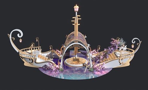 Modern Meichen Dream Boat 3d model