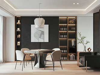 Modern Chess Room 3d model