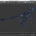 Velociraptor Speed Dragon Microraptor Dinosaur Reptile Ancient Biology Meat-eating Dinosaur Jurassic Low Face Number Low Model Simple Model Game Movie Realistic 3d model