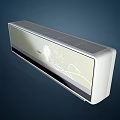 Haier Wall Mounted Air Conditioner Fan with Gold White Pattern Digital Display and Air Outlet