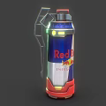 Red Bull Inspired Energy Drink Can Shaped Weapon With Modern Design And Glowing Lights