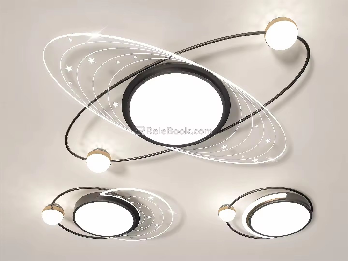 modern ceiling lamp 3d model