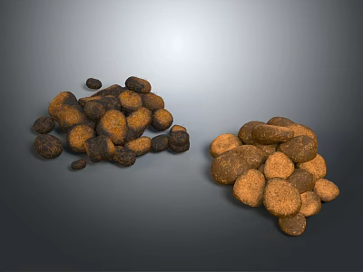Natural Wood and Stone Blocks in Chunk Form for Decorative Displays 3d model