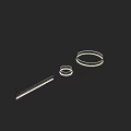 Modern Circular Chandelier With 128 And 52 Elements 2700mm Diameter 3360mm Length