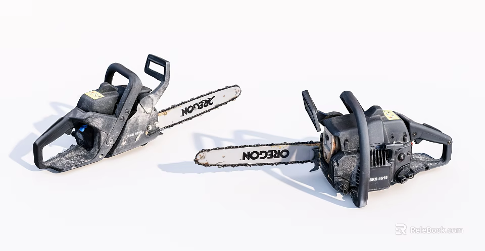Industrial Equipment Heavy Duty Chainsaws Koper Orion Models With Sharp Cutting Chains 3d model 