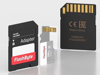 SD Card Memory Card Camera Memory Card Memory Card 3d model