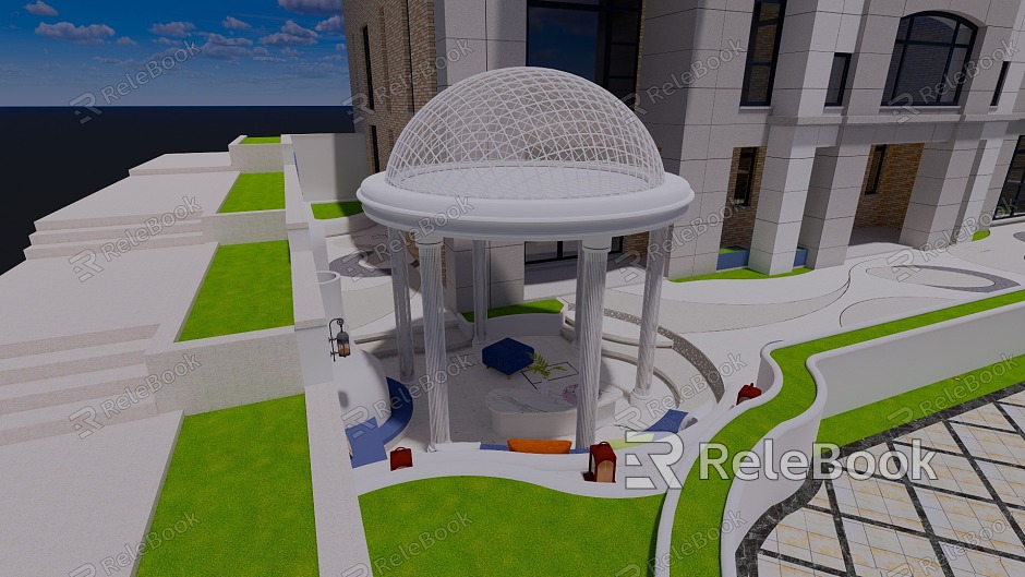 European-style dome aluminum pavilion model