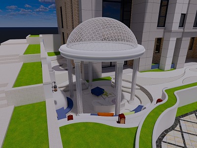 European-style dome aluminum pavilion model