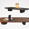 Tea table tea table table lamp decoration 3d model