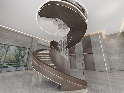 revolving staircase 3d model