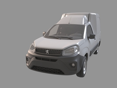 car truck passenger car 3d model