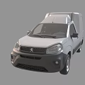 White Compact Cargo Van With Simple Front Design And Practical Features