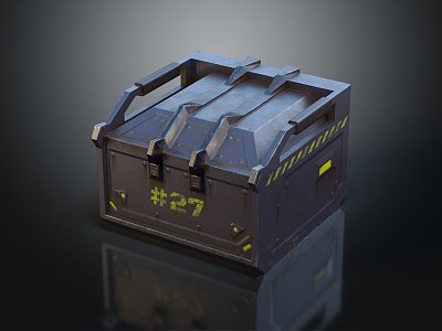 Modern Box Science Fiction Box Science Fiction Box Military Box 3d model