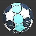 High Quality SA SHA Blue And White Official Match Soccer Ball For Sports