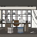 Modern study 3d model