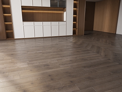 log solid wood flooring 3d model