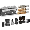 Collection of Kitchen Appliances Including Coffee Machine Blenders Toasters And Grinders