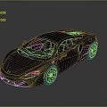 Black Sports Car With Sleek Body Modern Design And Alloy Wheels