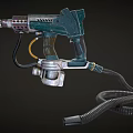 Industrial Sprayer Tool With Pneumatic Hose And Metal Nozzle For Heavy Duty Industrial Applications