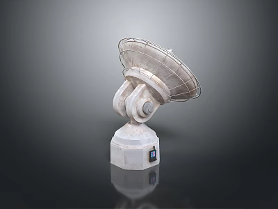 Industrial High Bay Lighting Fixture With Reflector And Stable Base 3d model
