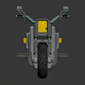 Futuristic Teal And Gray Motorcycle With Modern Design Geometric Lines And Storage Compartments