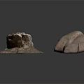 Natural Rock Specimens With Various Shapes Textures And Sizes On White Background