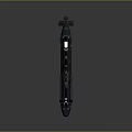 Modern Military Submarine with Sleek Metal Hull and Naval Equipment