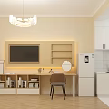 Cozy Modern Apartment Interior With Bed Sofa TV Desk Plants Window Chandelier And Wooden Floor