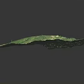 Green Hilly Terrain Model With Rolling Landscapes And Winding Paths 3d model