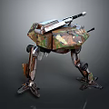 Mech Warrior Mech Soldier Machine Battlearm Mechanical Battlearm Machine Fighter Robot 3d model