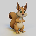 squirrel species flexible jumping big tail tree habitat habits feeding habits sharp teeth reproduction and growth social behavior squirrel appearance characteristics squirrel habitat 3d model