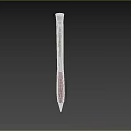 Red Grip Silver Body Writing Pen With Metal Clip For Daily Use