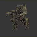 Mech Warrior Mech Soldier Machine Battlearm Mechanical Battlearm Machine Fighter Robot 3d model