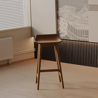 Modern Bar Chair 3d model