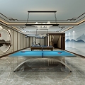 Gym Bar Billiards Hall 3d model