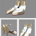 Chic Beige Satin Square Toe Sandals With Ankle Strap And Low Heel Design